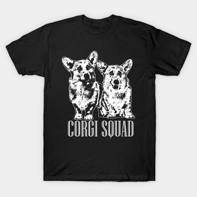 Corgi Squad- Welsh Corgi T-Shirt by Nartissima